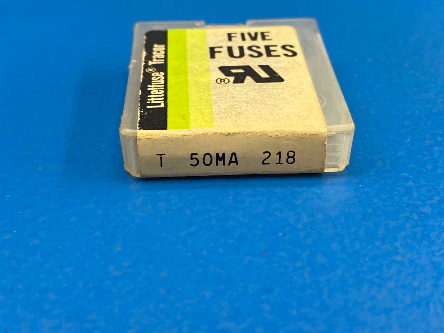 Littelfuse, 0218.050, 218 Series Time-Lag Fuse, 50mA / 250V AC / 5x20mm 
