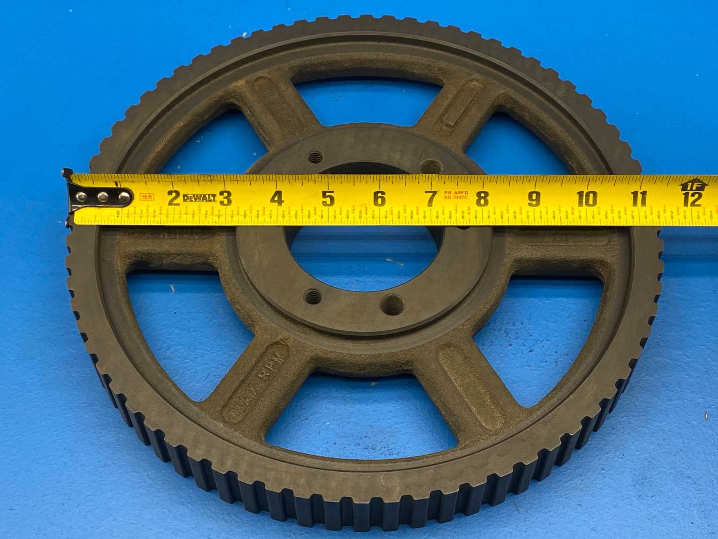 Martin 72H100 SF, QD Bushed Timing Belt Pulley 72 Tooth 1/2" Belt Pitch