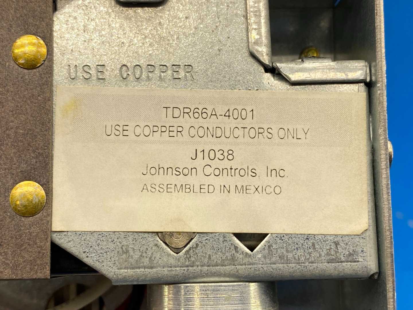 Johnson Controls P66AAB-10C, Condenser Fan Speed Control 24V