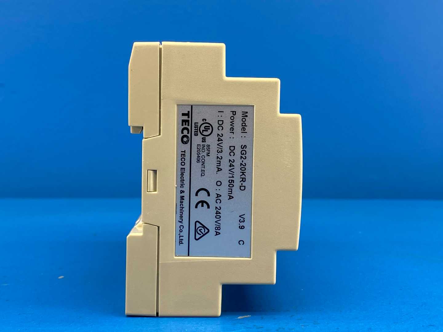 TECO SG2-20KR-D Programmable Logic Controller, 24VDC Input, 8 Relay Outputs (240VAC/8A)