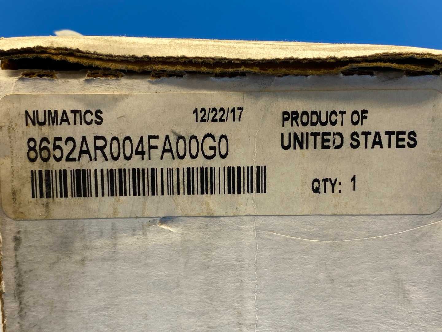 ASCO Numatics 8652AR004FA00G0, Pressure Regulator