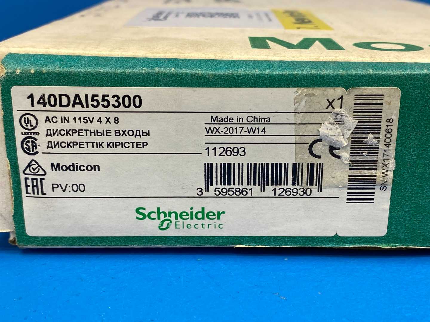 Schneider Electric 140DAI55300 Input Module AC IN 115V 4 X 8 PV:00