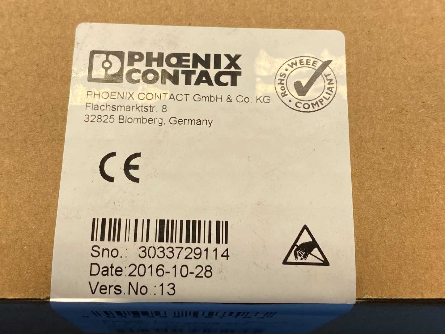 Phoenix Contact FL SWITCH SFNB 5TX (Order No. 2891001), 10/100Mbit/s Ethernet-Switch Ver No. 13