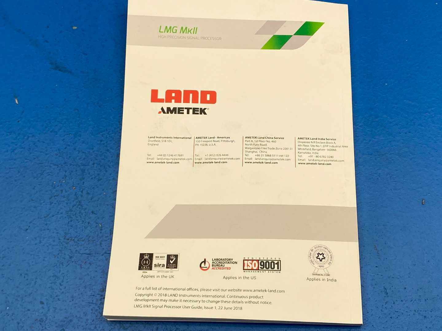 Ametek Landmark LMG MkII 1100, Signal Processor