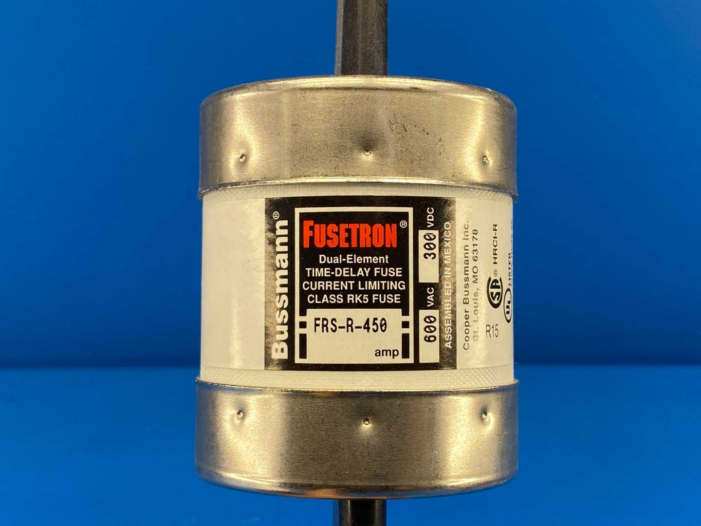 Bussmann Fusetron FRS-R-450, 450A Dual Element Time Delay Class RK5 Fuse