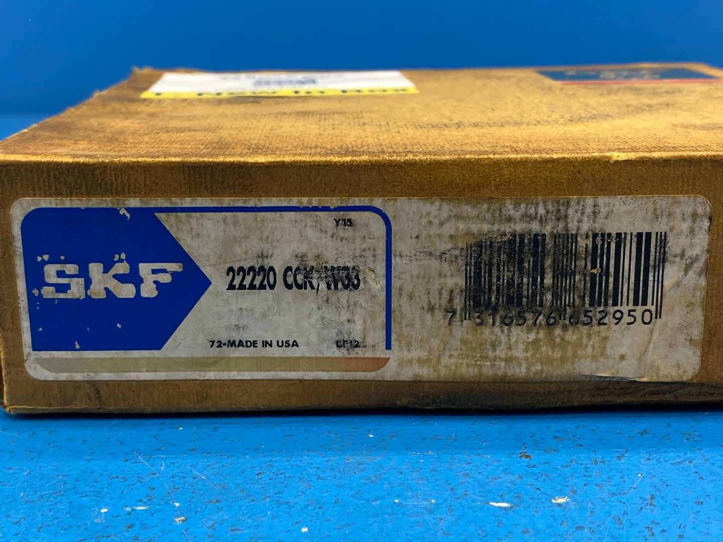 SKF 22220 CCK/W33 Spherical Roller Bearing 50 mm ID, 270 mm OD, 73 mm Width, Tapered 1:12 Bore, Open