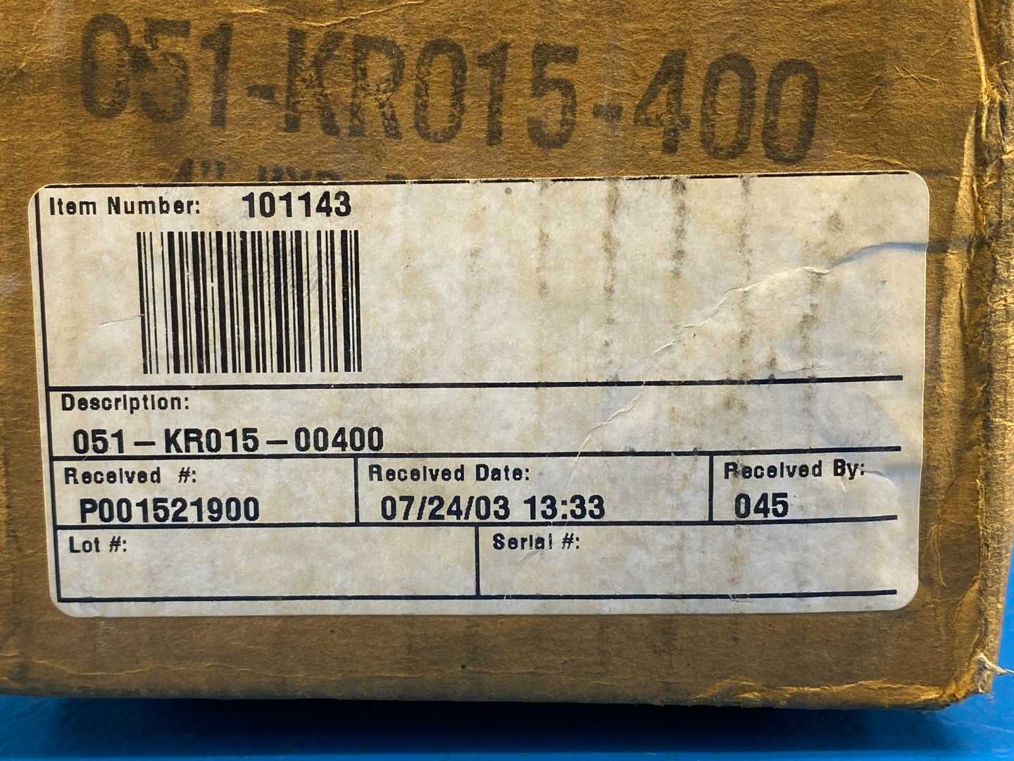 Miller Fluid Power 051-KR015-00400 (101143)