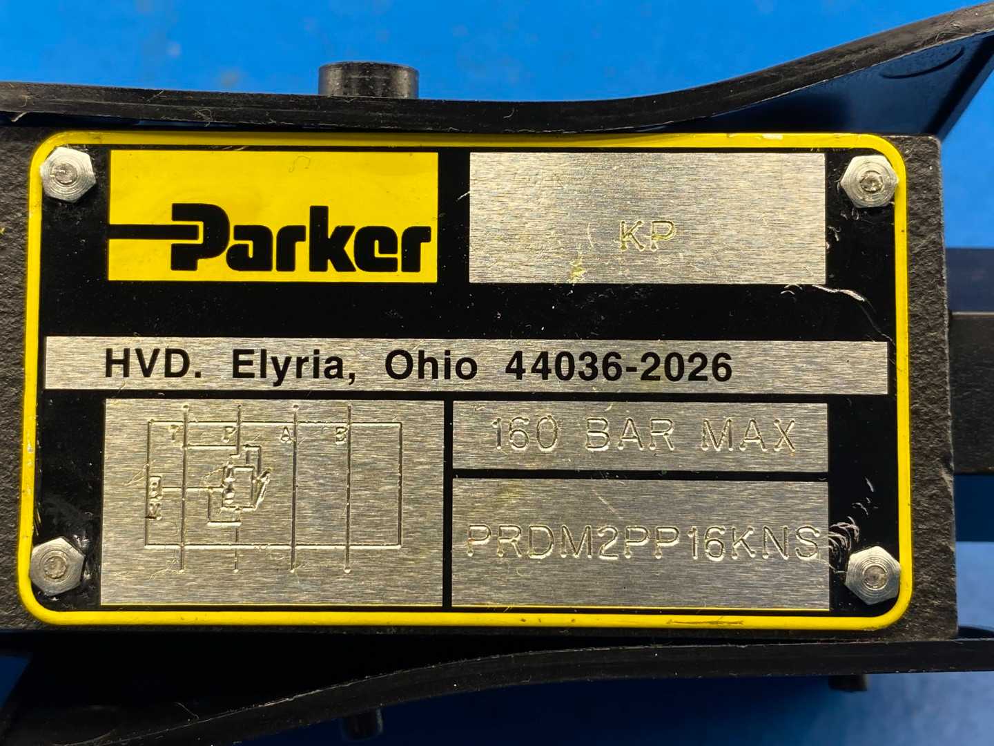 Parker PRDM2PP16KNS Sandwich Valve, 160 Bar Max,