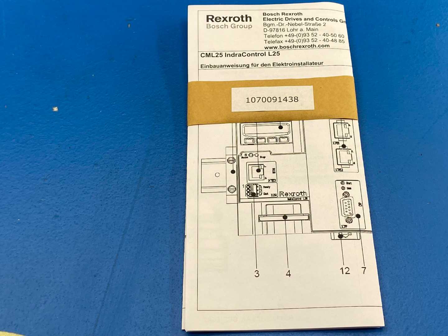 Rexroth CML25.1-3N-400-NN-NNC1-NW, Indra Control L25