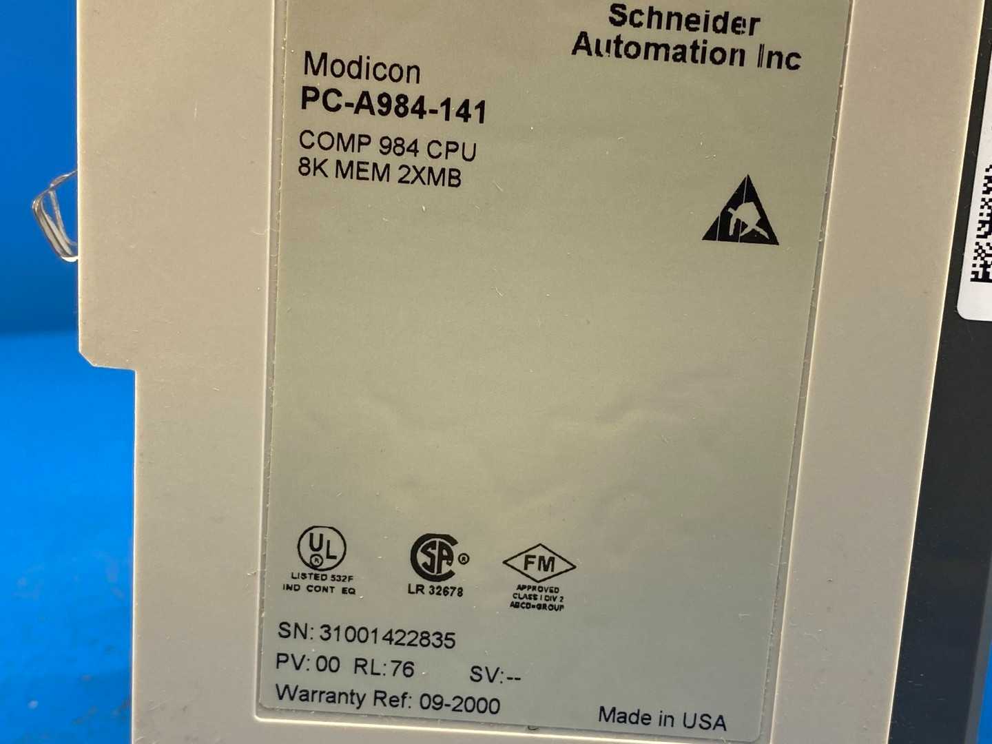 Schneider Electric PC-A984-141, Comp 984 8K MEM 2XMB