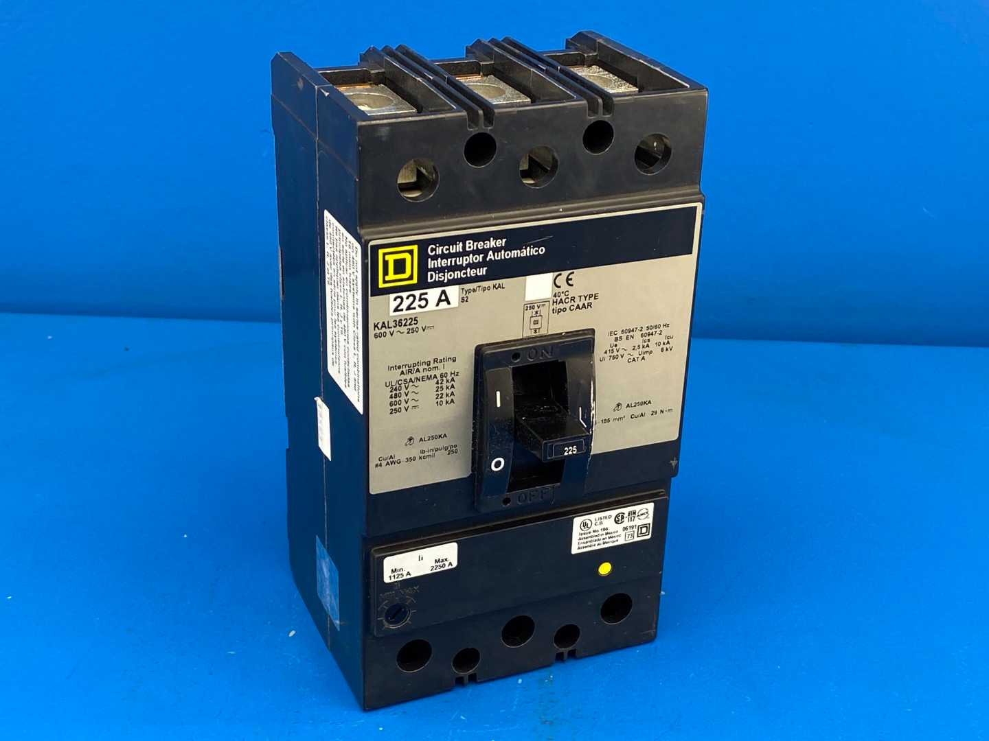 Square D 225A (KAL36225), Circuit Breaker