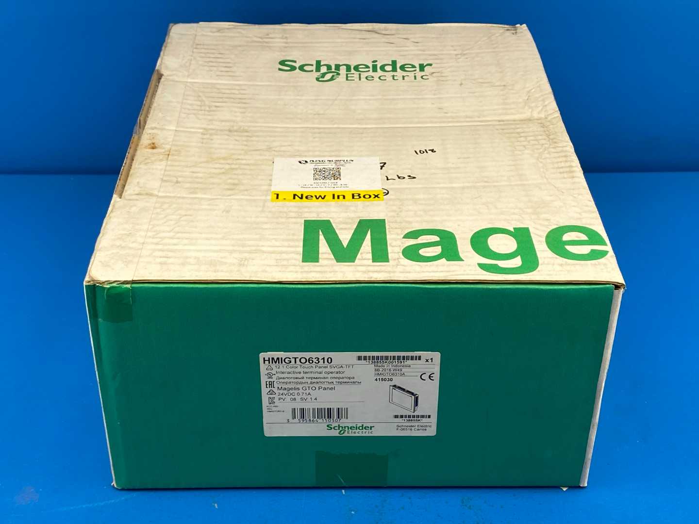 Schneider Electric HMIGTO6310 Magelis GTO Panel (415030) 12.1 Color Touch Panel SVGA-TFT