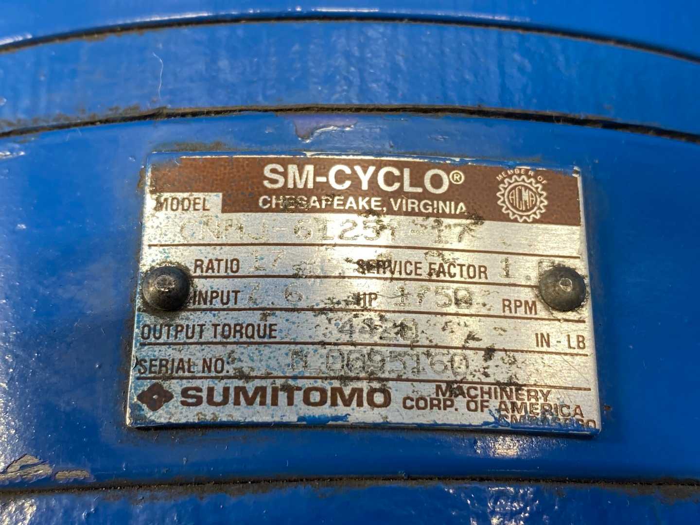 Sumitomo CNHJ-6125Y-17 Reducer