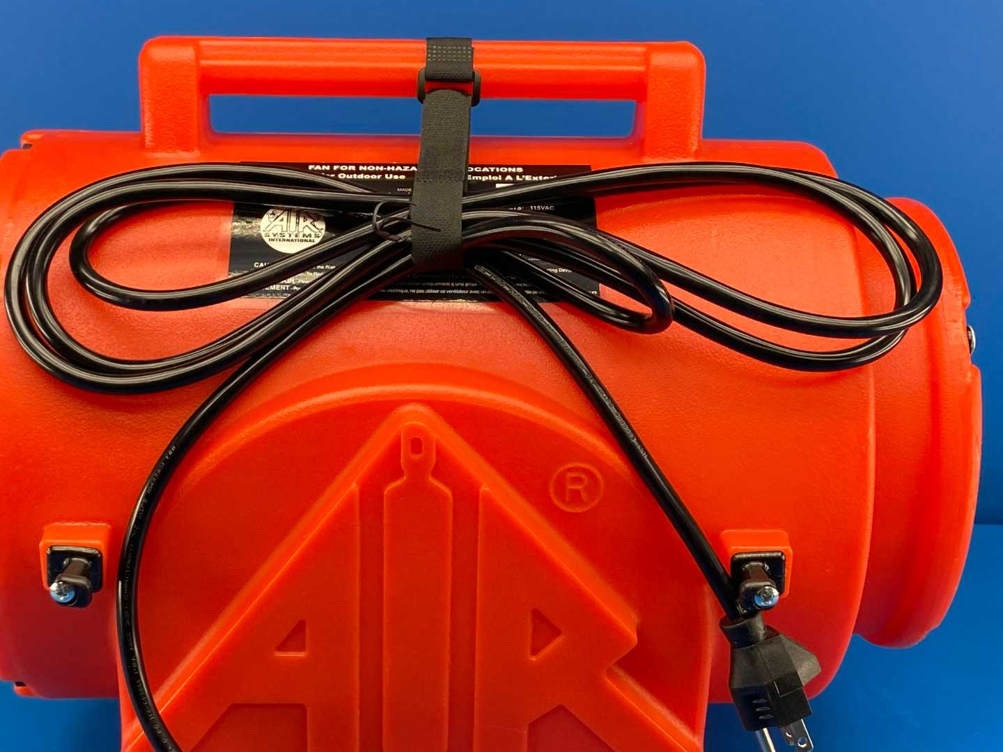 Air Systems International Inc. CVF-8AC, 8' Fan, Orange Plastic. 115VAC1 60Hz