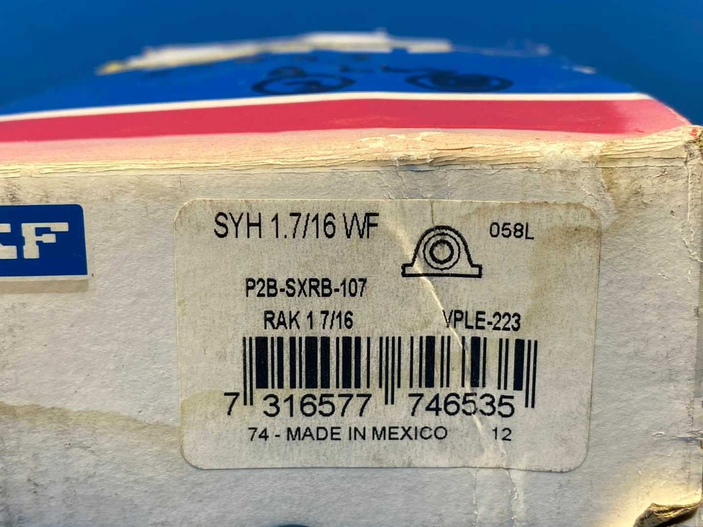 SKF SYH 1-7/16 WF (P2B-SXRB-107) 1-7/16 Pillow Block Ball Bearing