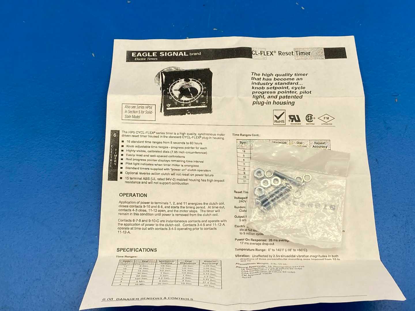 Eagle Signal HP56A6, CYCL-FLEX Electric Timer