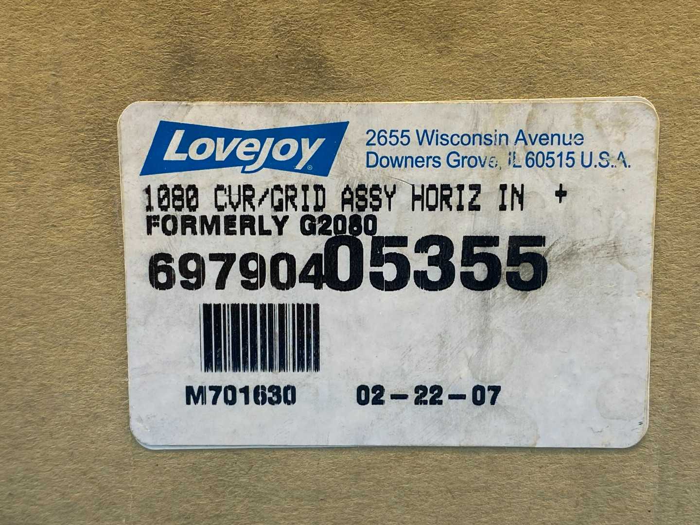 Love Joy Model: 1080 Cover/Grid Assembly (Horizontal Split) 69790405355