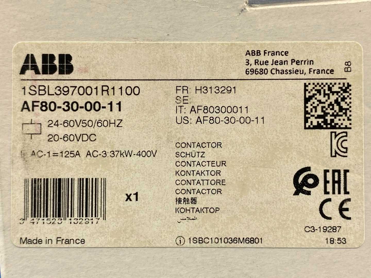 ABB AF80-30-00-11 Contactor