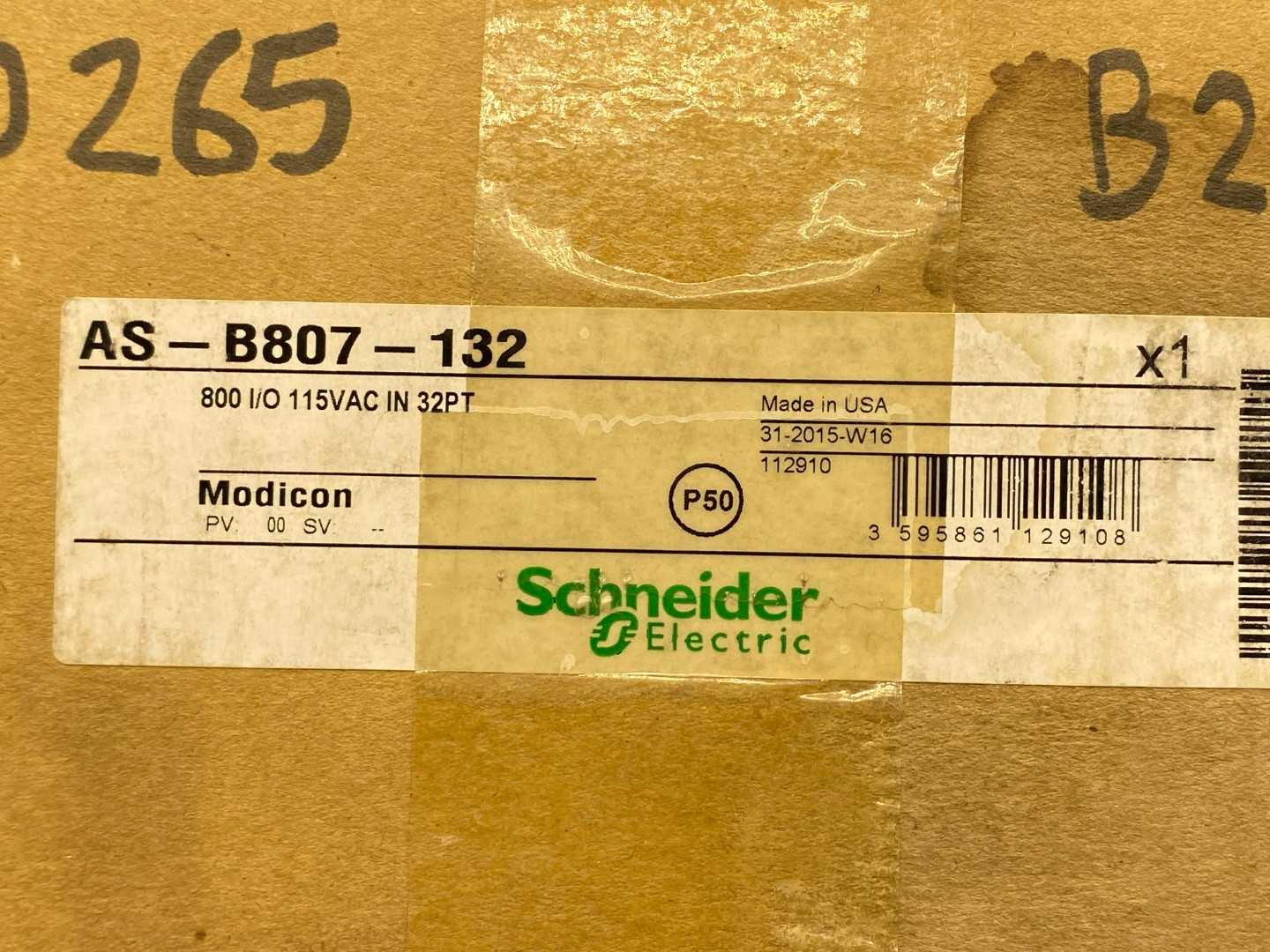 Schneider Electric- Modicon AS-B807-132, 800 I/O 155VAC IN 32PT Input Module PV:00 RL:75 SV:--