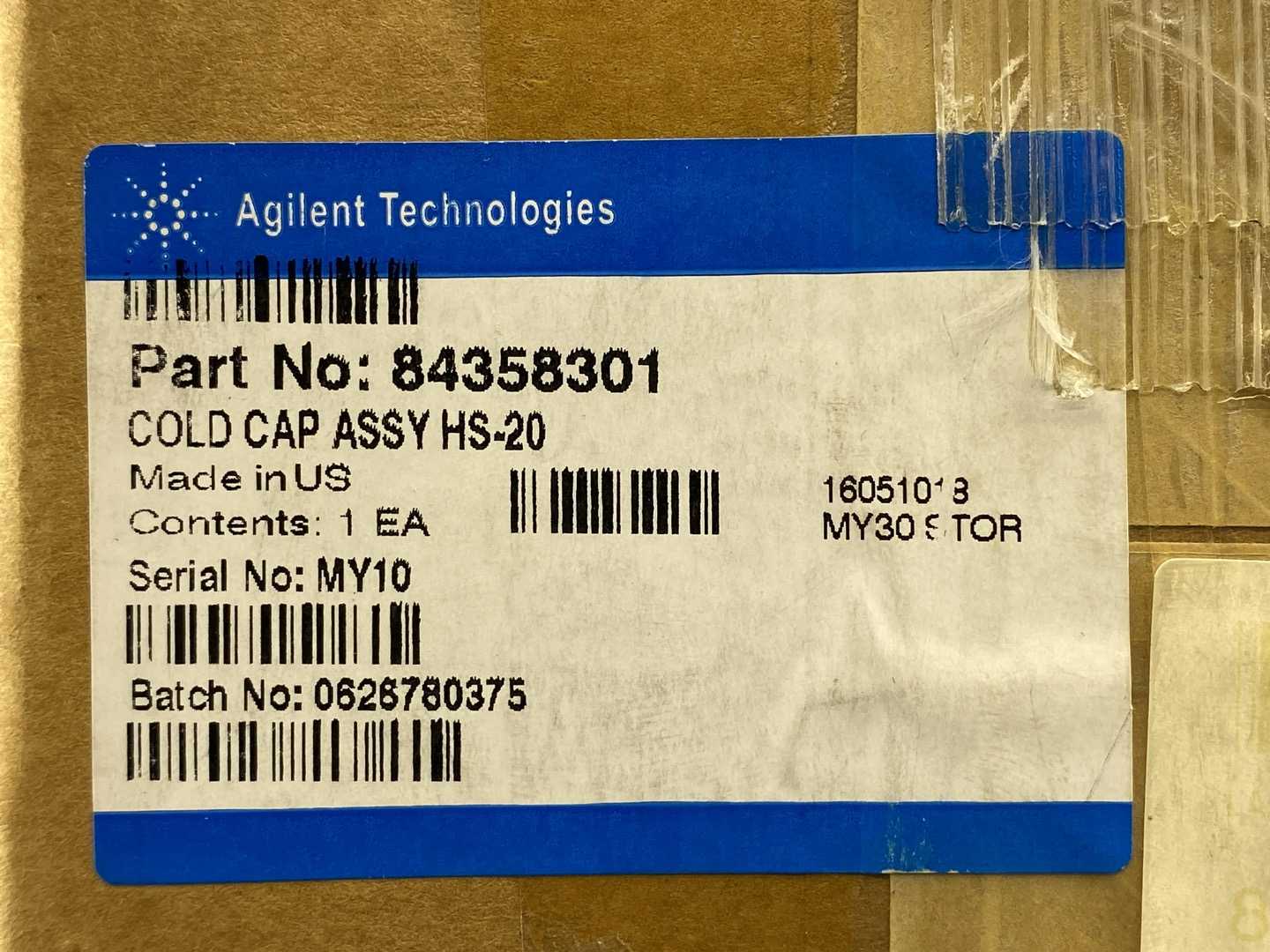 Agilent Technologies 84358301, Cold Cap for Diffusion Pumps for HS-20