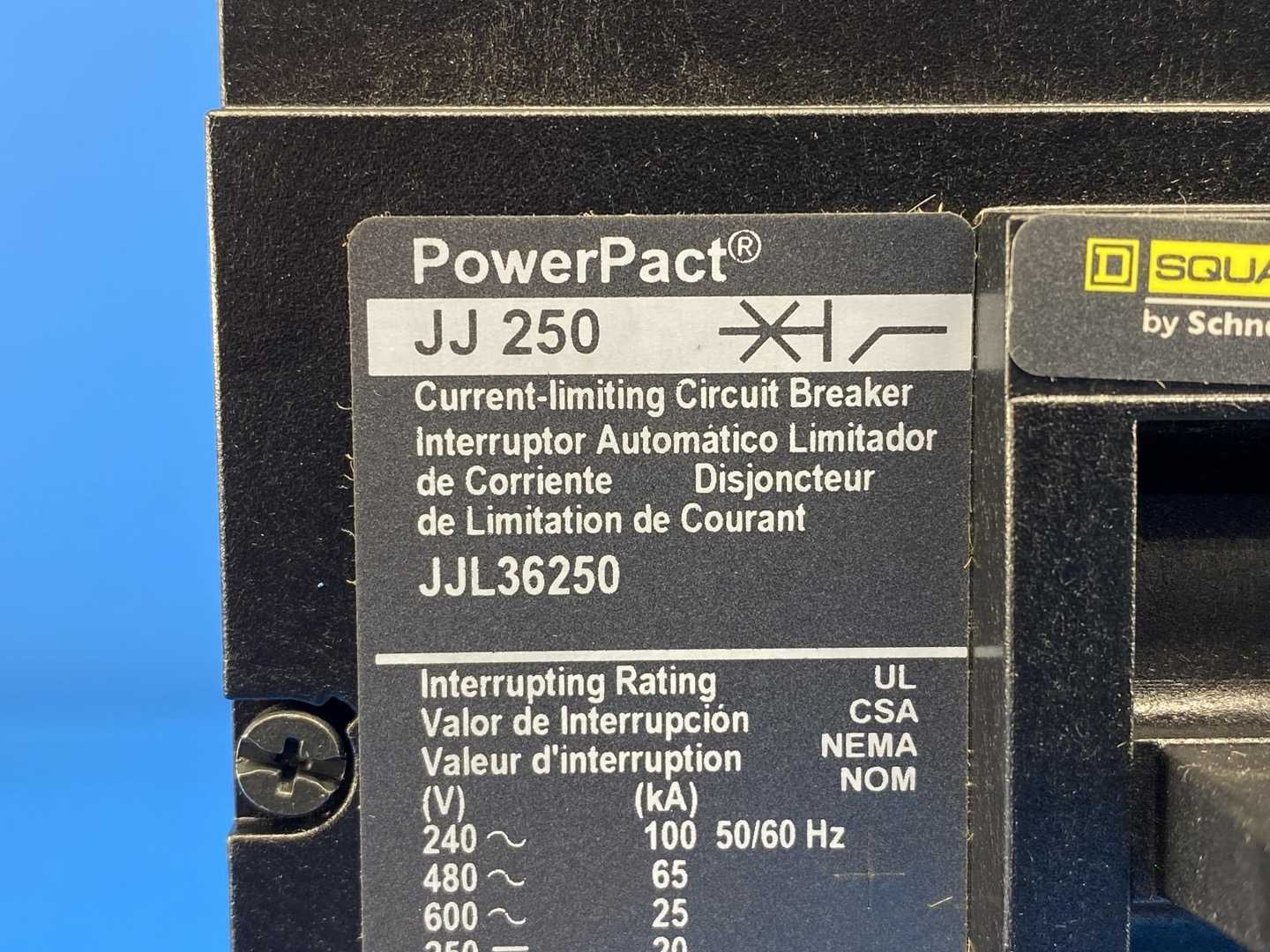 Square D JJL36250, Current-limiting Circuit Breaker 250 A 3 P