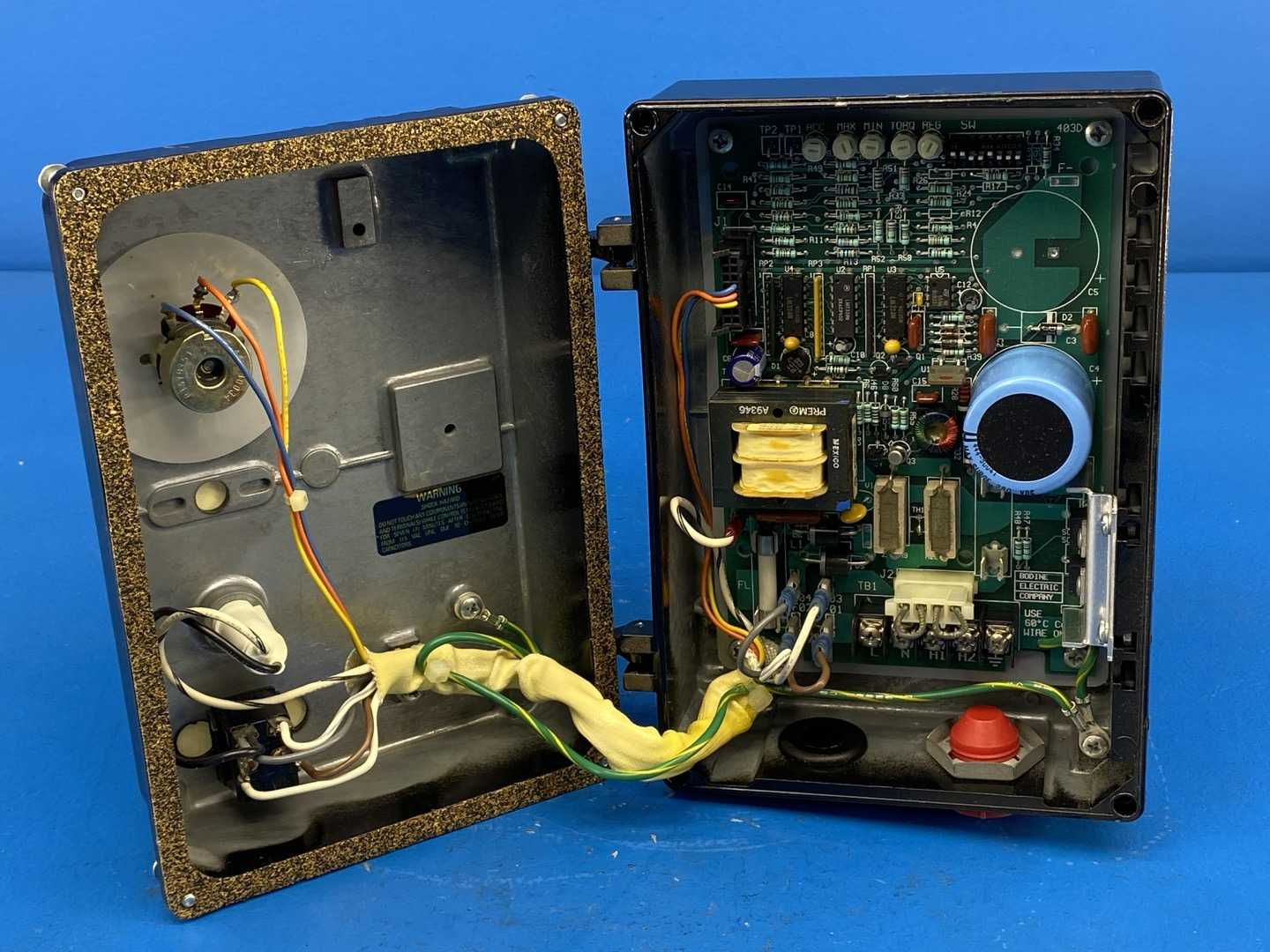 Bodine Electric Model 835 DC Motor Control, Type FPM Adjustable Speed / Torque Control Single-Phase 4.2A 115V