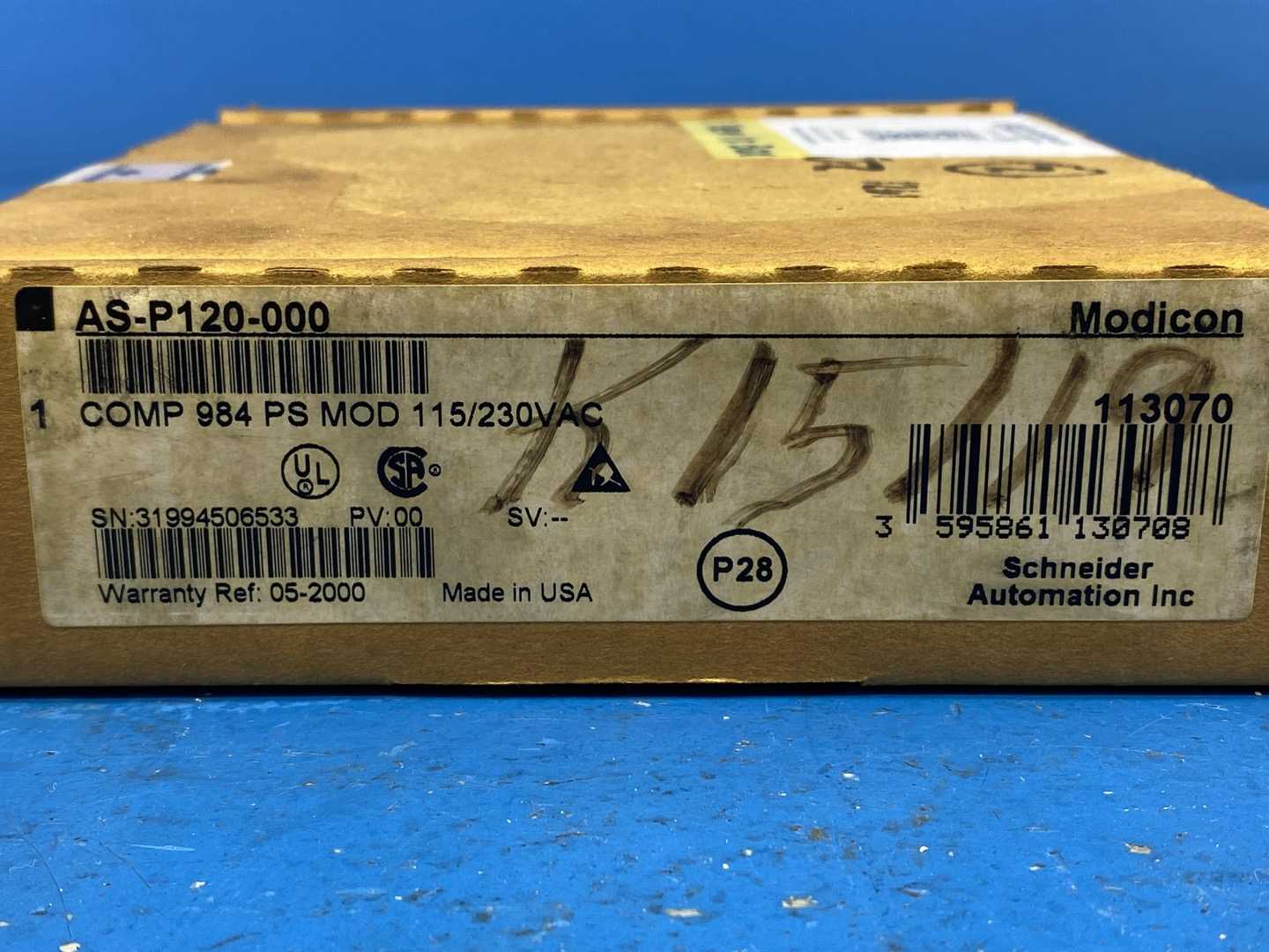 Schneider Electric AS-P120-000, Power supply module for Modicon Compact 984 PLC