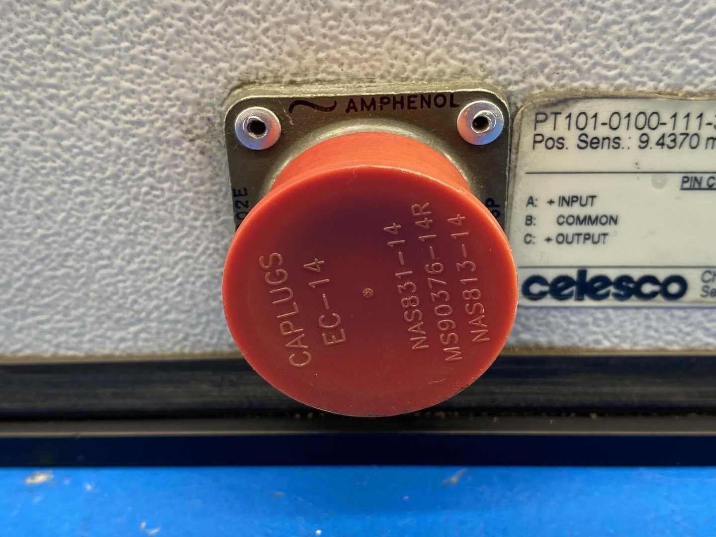 Celesco PT101-0100-111-3130 Position Transducer 9.4370 mV / V / Inch
