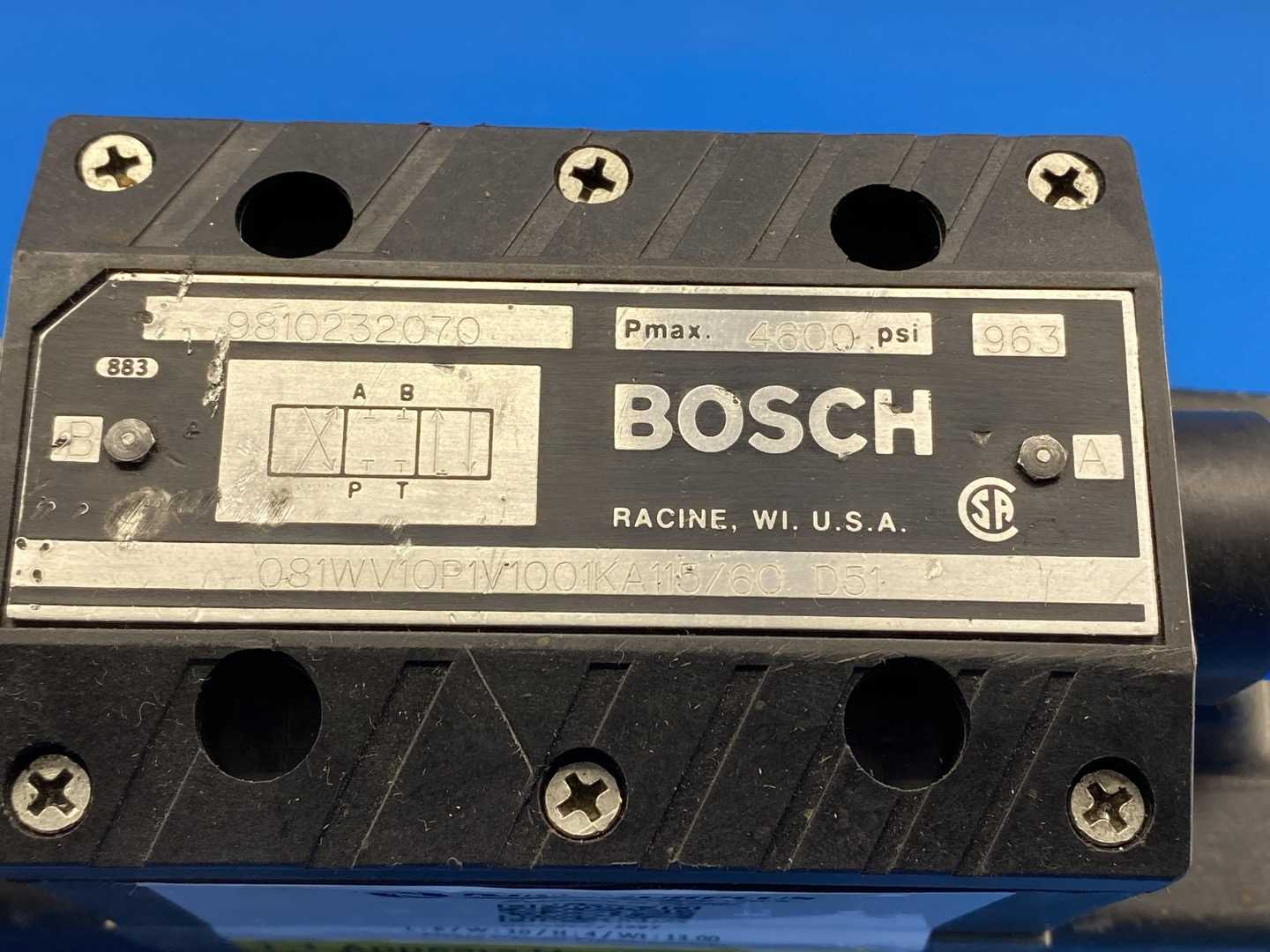 Bosch 081WV10P1V1001KA115/60 D51 DIRECTIONAL VALVE