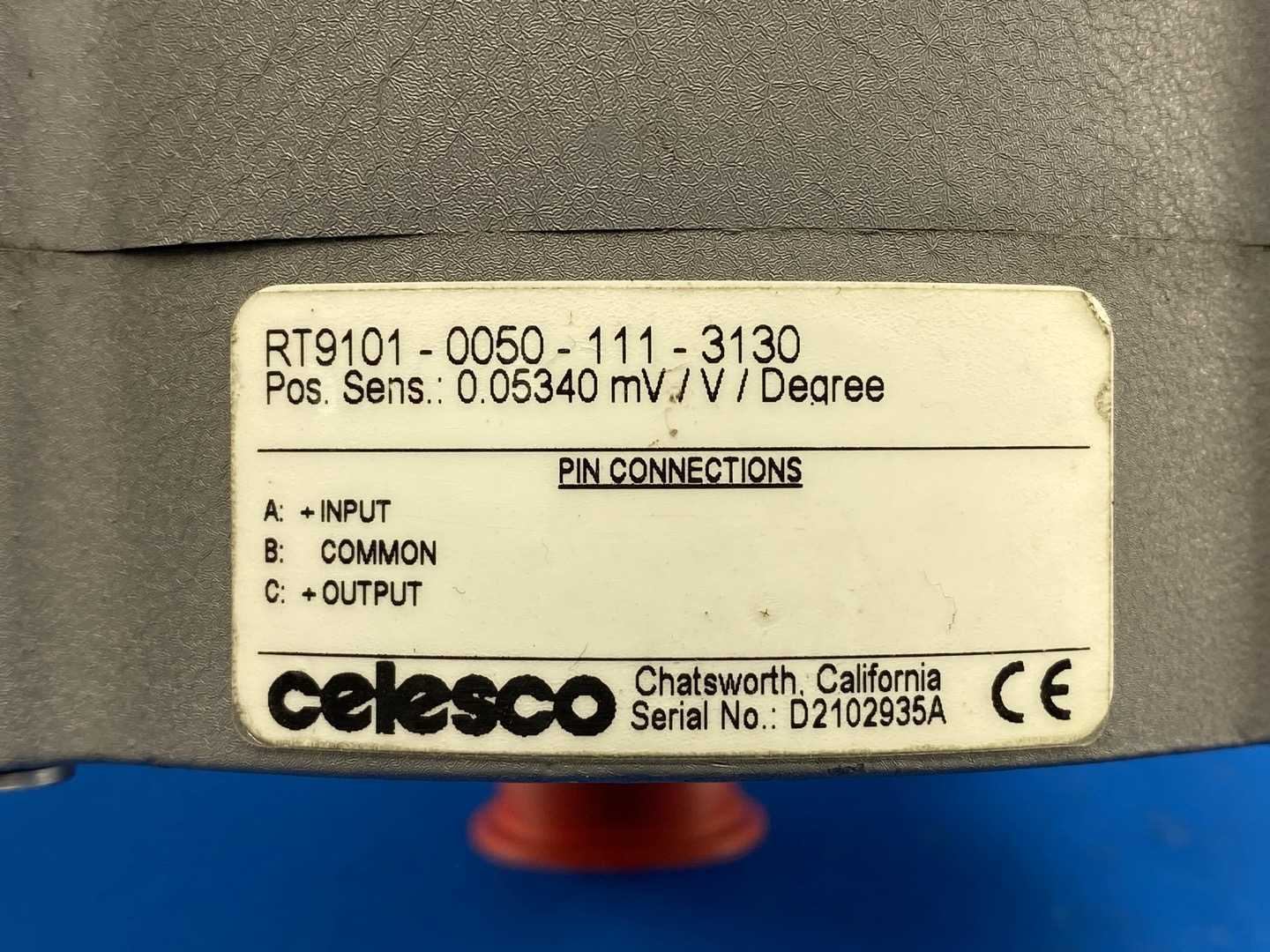 Celesco RT9101-0050-111-3130, Potentiometric Output Rotational Transducer