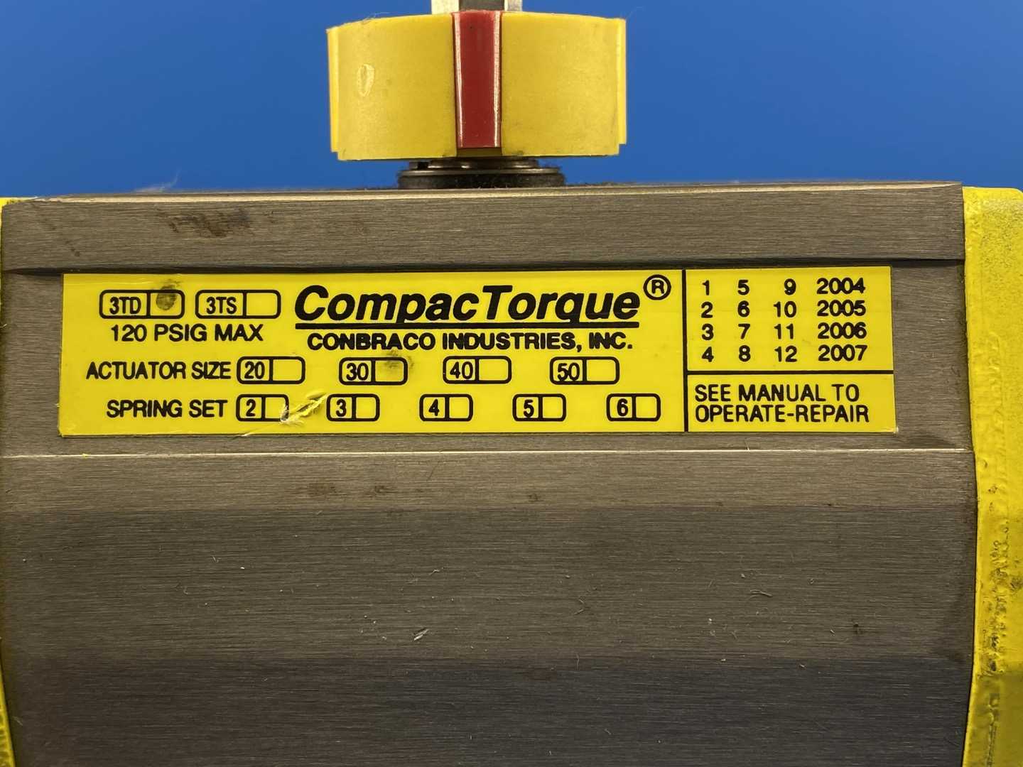 Conbraco Compac Torque Actuator 3TD-030-00 125PSIG MAX w/ Apollo 1 ½”  Ball Valve