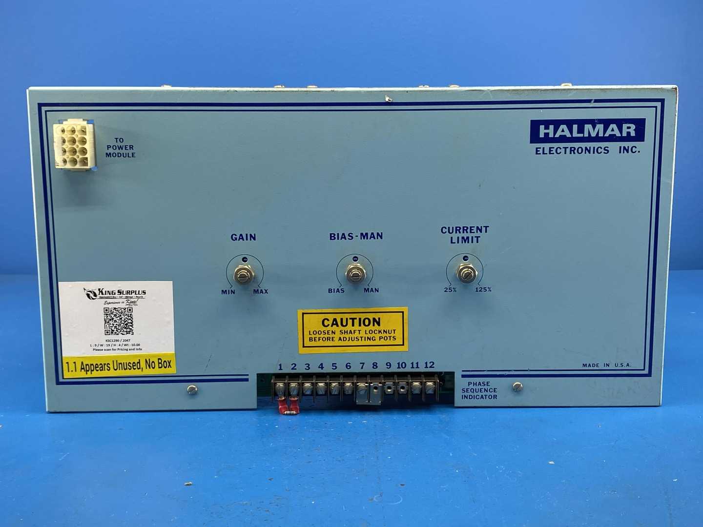 HALMAR PA3-TRIGGER. 3 Phase Power Controller 480V