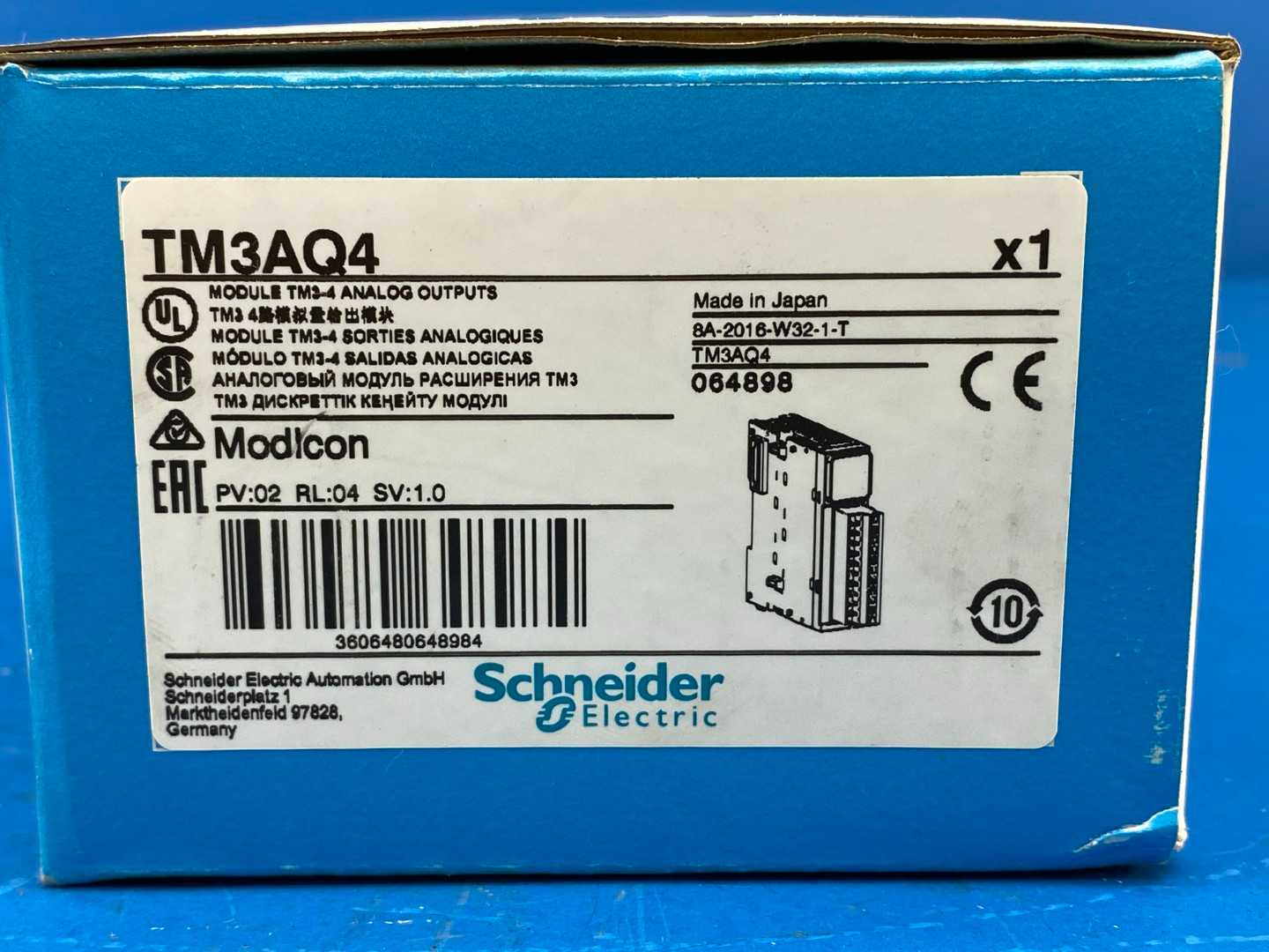 Schneider Electric TM3AQ4 Analog Output Module