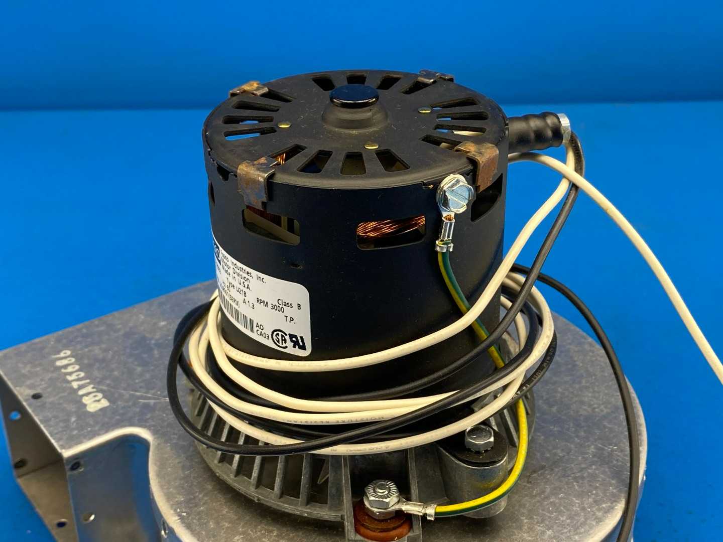 Fasco Industries No. 70218983 Type U21B Furnace Exhaust Draft Inducer Motor 115V 1.3A 3000RPM
