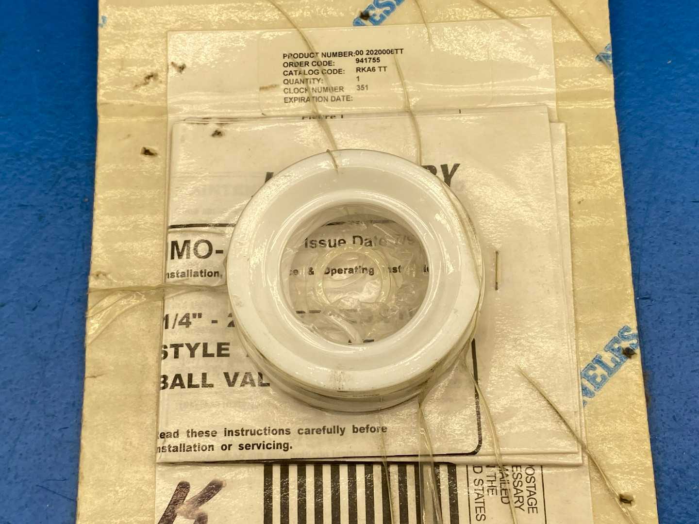 Neles-Jamesbury RKA6 TT Ball Valve Repair Kit