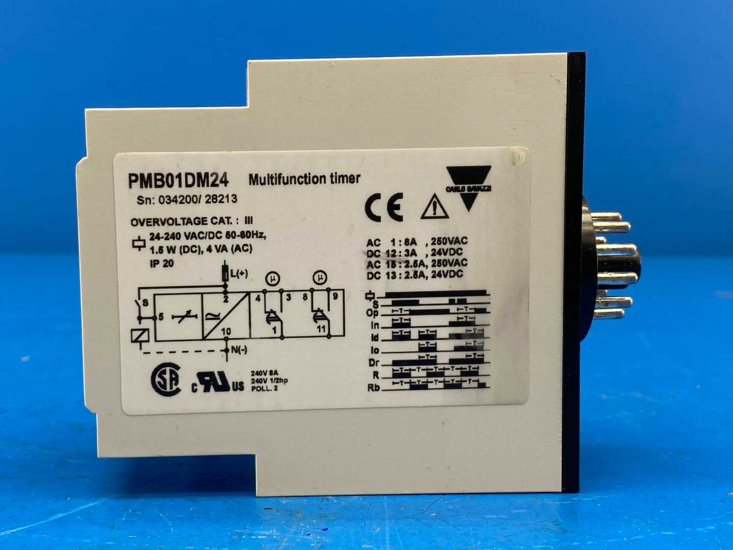 Carlo Gavazzi PMB01DM24, Multifunction Timer 240V 8A