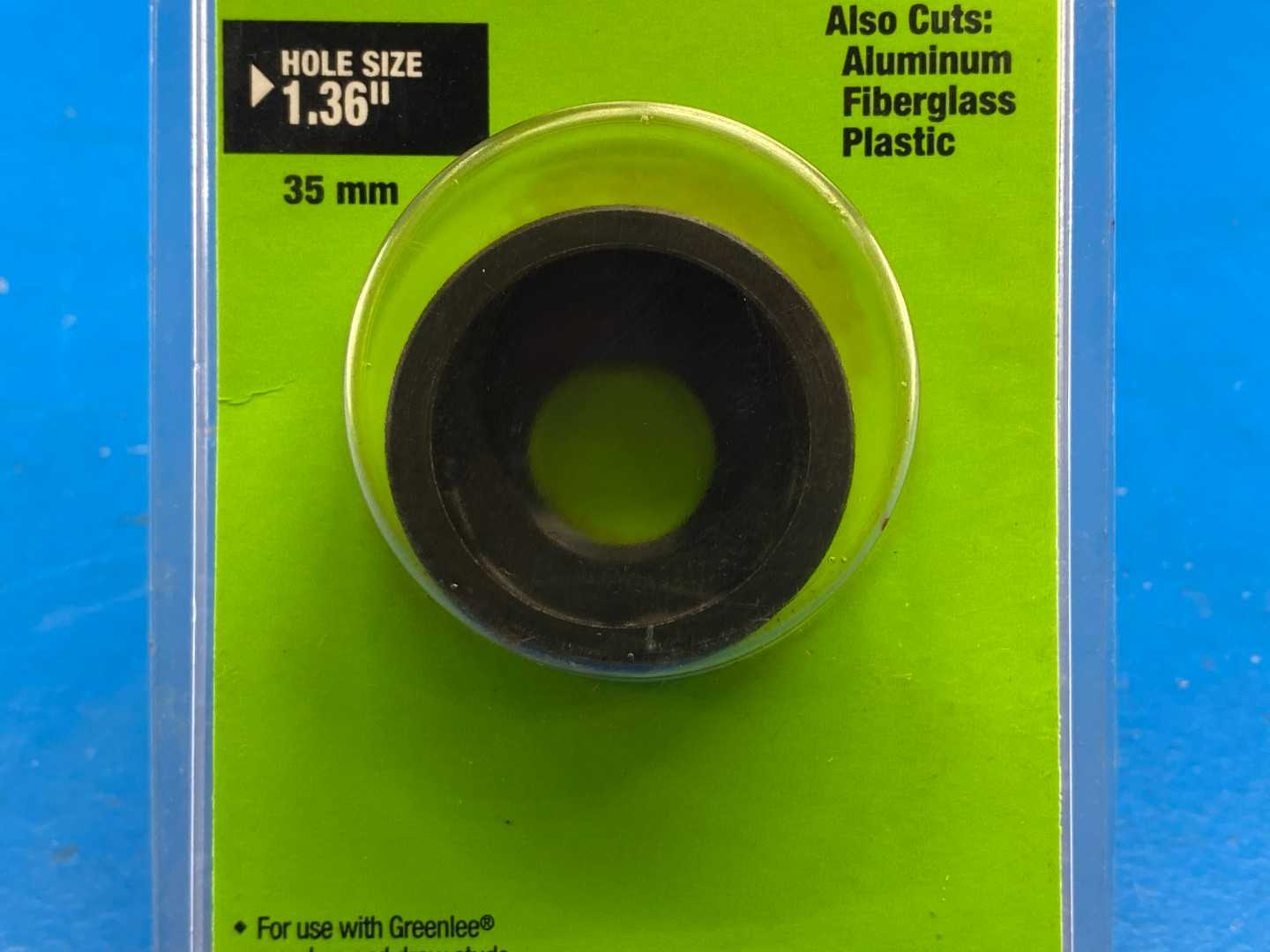 GreenLee Slug Buster Knockout Die 126AVP, 1" Steel Conduit Hole Size 1.36"