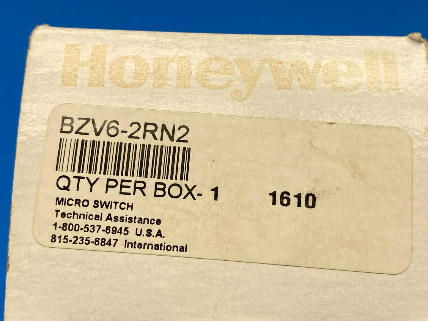 Honeywell BZV6-2RN2, Micro Switch