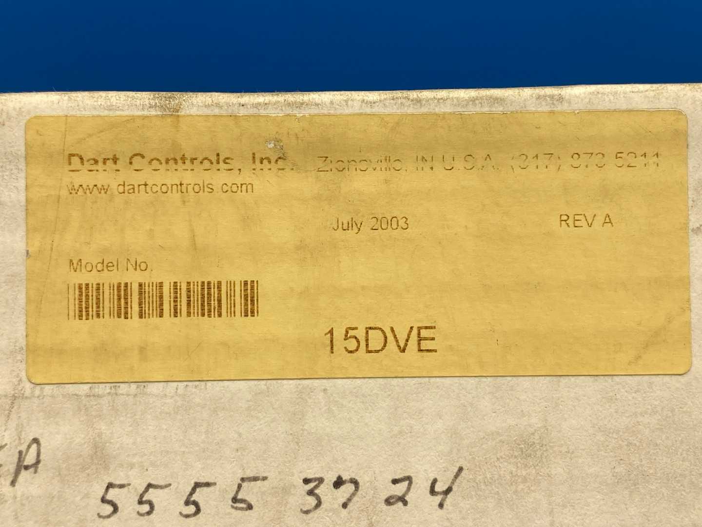 Dart Controls Inc. 15DVE DC Speed Control: SCR Enclosed