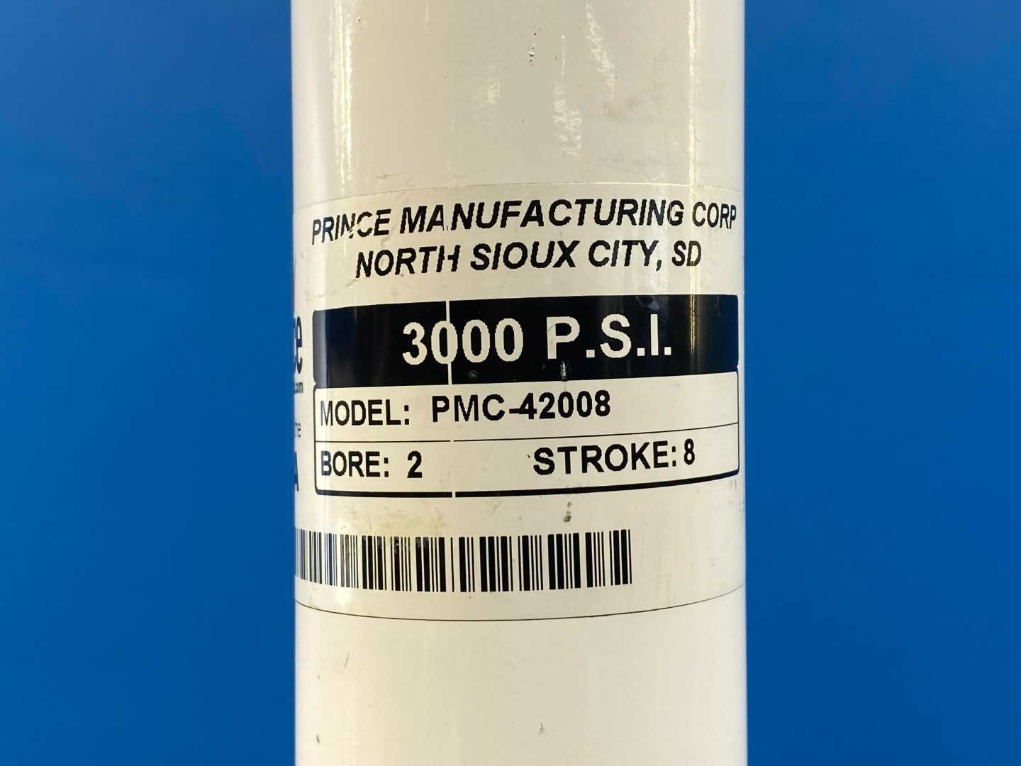 Prince PMC-42008, Repairable Welded Hydraulic Cylinder Mount Type: Clevis 2" Bore 8" Stroke 3000 PSI HYD