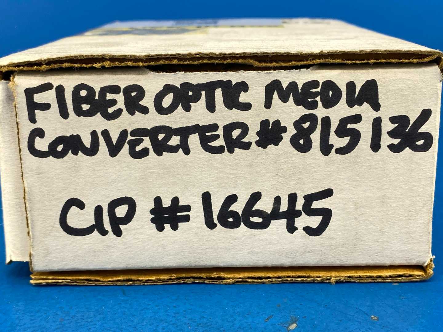 Inductotherm 815136 Fiber Optic Media Converter