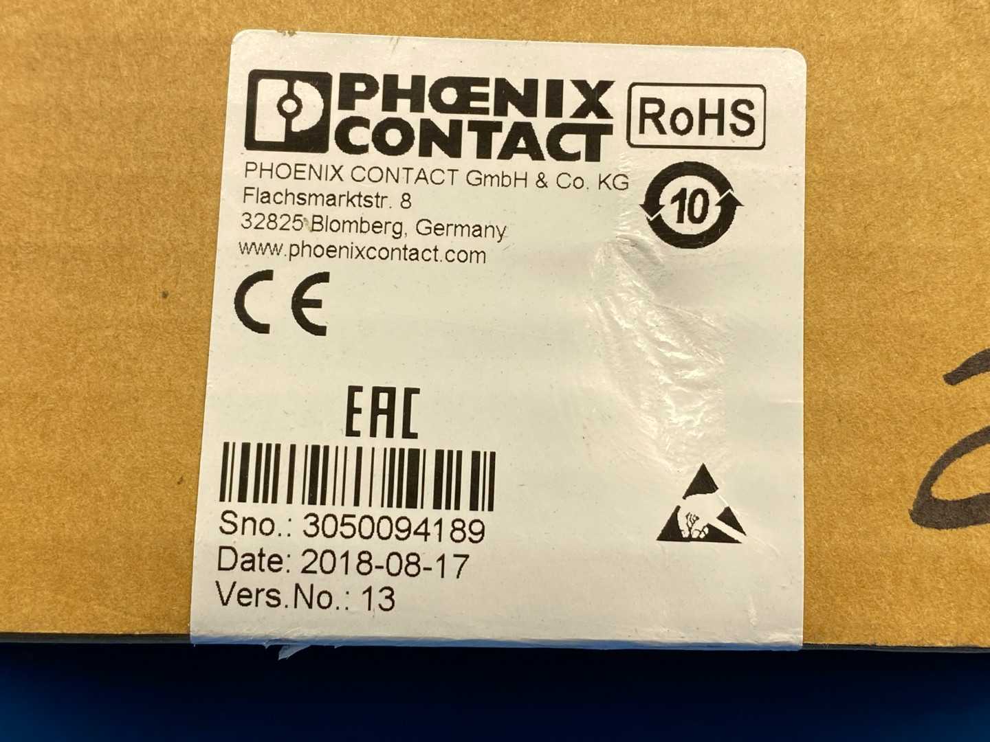 Phoenix Contact FL SWITCH SFN 5GT (Order No. 2891444) Industrial Ethernet Switch, Unmanaged, 5 Port SFN/SFNT Series