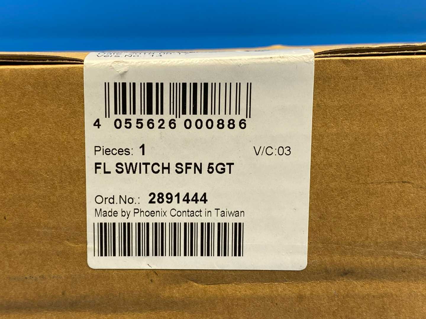 Phoenix Contact FL SWITCH SFN 5GT (Order No. 2891444) Industrial Ethernet Switch, Unmanaged, 5 Port SFN/SFNT Series