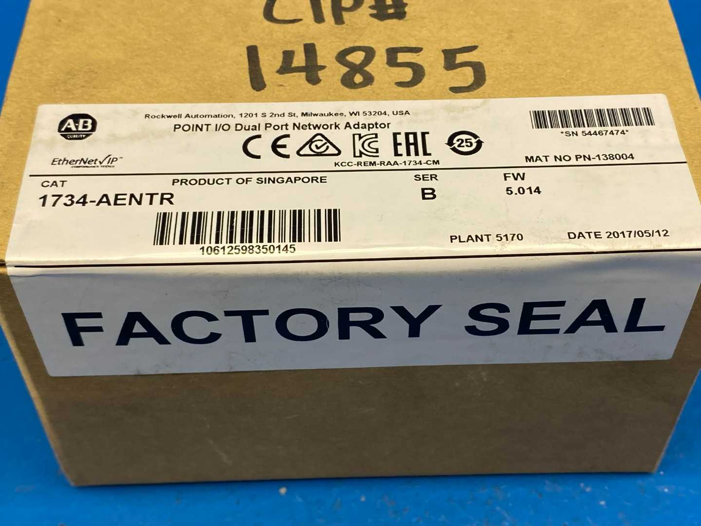 Allen-Bradley 1734-AENTR, Point I/O Dual Port Network Adapter Series B
