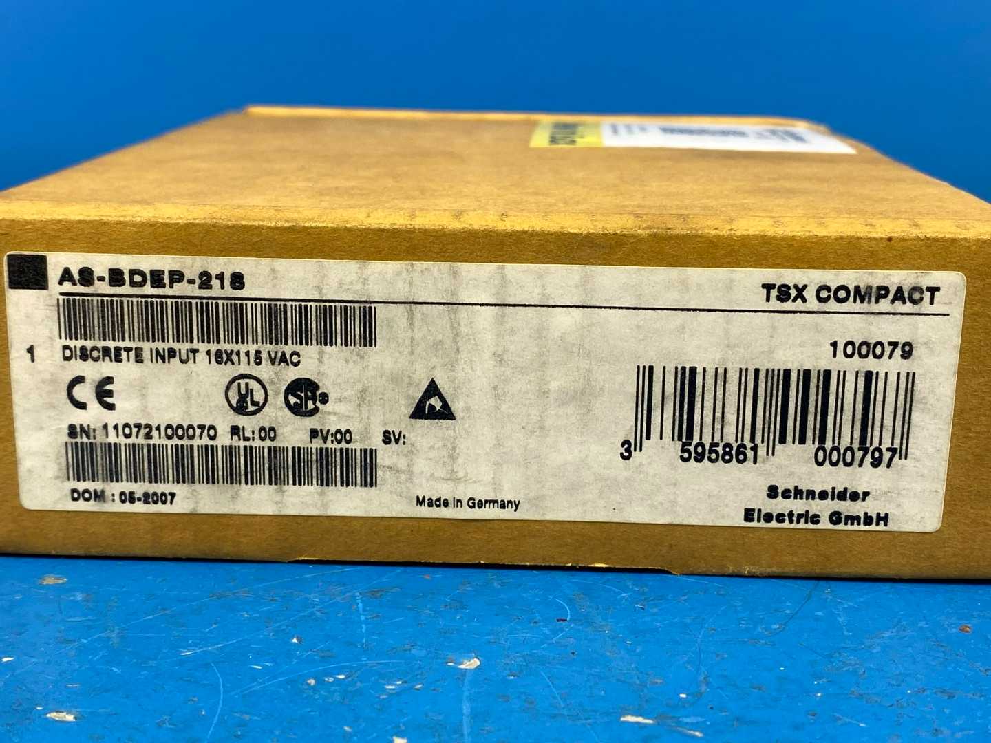 Schneider Electric AS-BDEP-218, TSX Compact Discrete Input 16 x 115 VAC (100079)