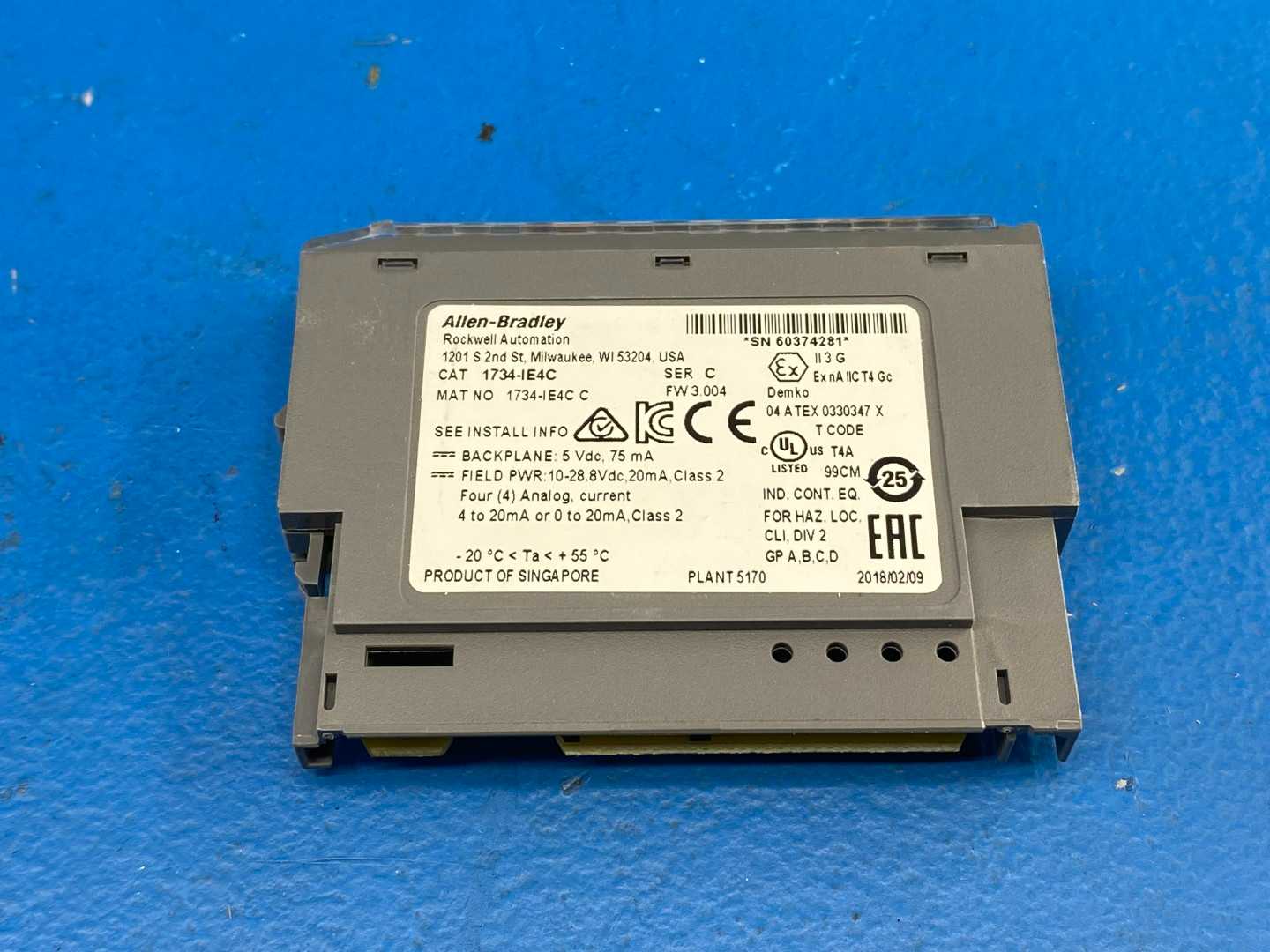 Allen-Bradley 1734-IE4C Point I/O 4 Point Analog Input Module