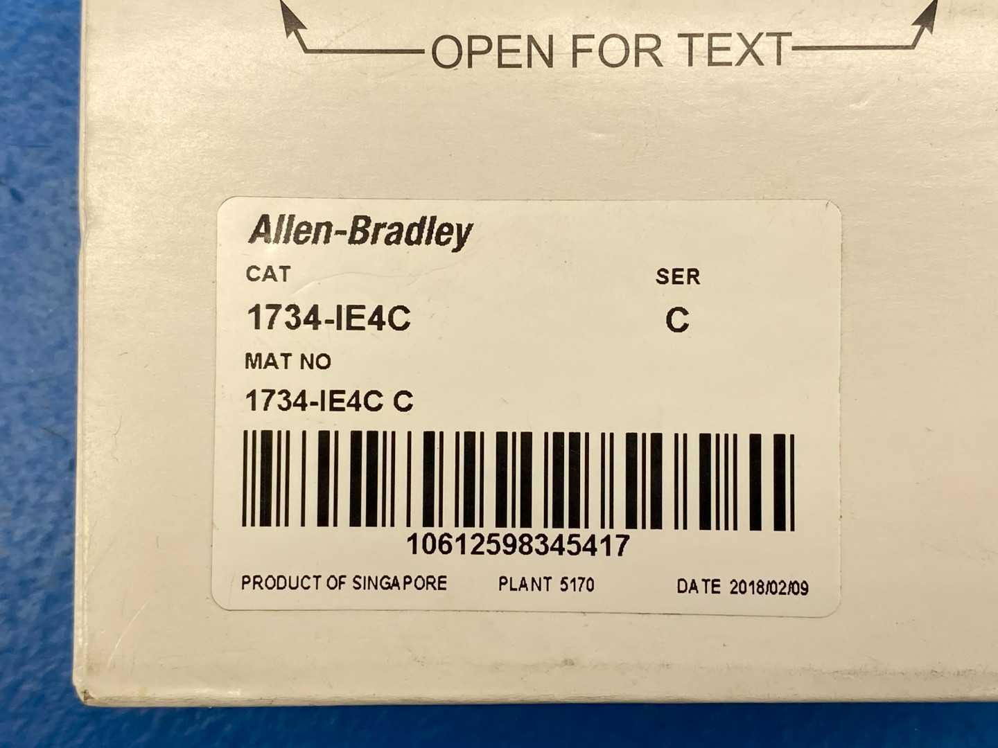 Allen-Bradley 1734-IE4C Point I/O 4 Point Analog Input Module
