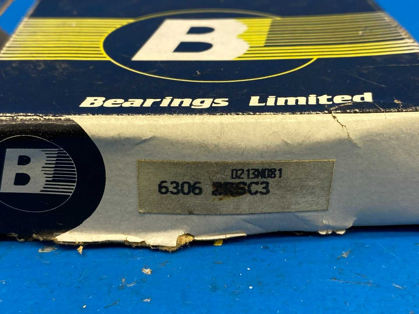 Bearings Limited 6306 IRSC3 (0213M081), Deep Groove Ball Bearing, 30mm ID, 72mm OD, 19mm Width