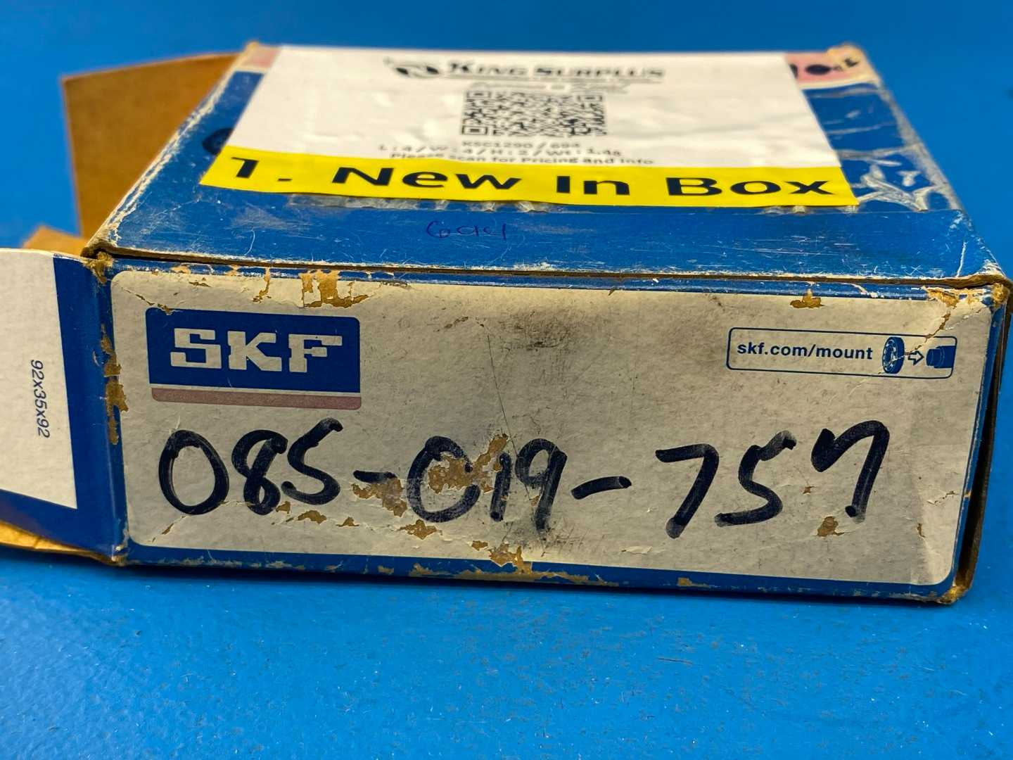 SKF Explorer 3210A Angular Contact Bearings 30° 1.97" x 3.54" x 1.19" (50mm x 90mm x 30.20mm)