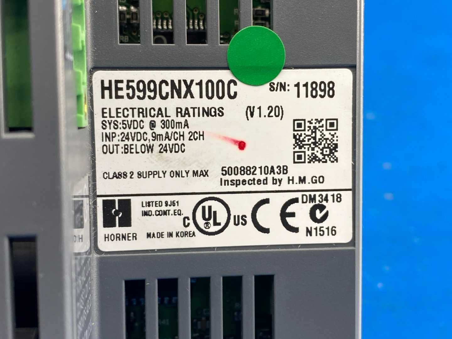Horner Electric HE599CNX100C Smart Rail I/O Base, CsCAN I/O module